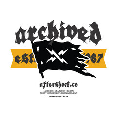 vector archived design for t shirt