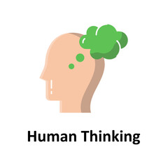 Human thinking Vector Icon

