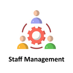 Staff management Vector Icon

