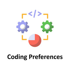 Coding preferences Vector Icon

