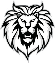 Lion Head Logo Vector Template Illustration Design