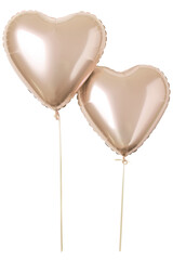 Light beige heart balloon for party and celebration