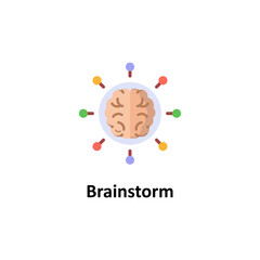  Brainstorm Vector Icon

