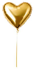 Gold heart balloon for party and celebration