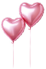 Pink heart balloon for party and celebration