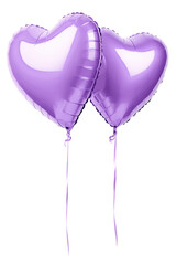 Light purple heart balloon for party and celebration