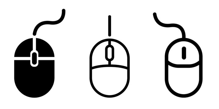 Computer mouse icon. click icon vector.