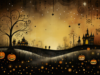 Abstract mysterious halloween background
