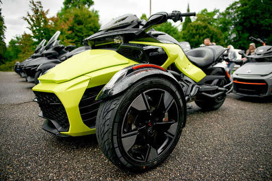 Altm&uuml;nster, Austria - June 09, 2022: 2022 Spyder Grossglockner Challenge, BRP Can am Spyder