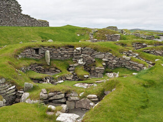 Jarlshof Prehistoric and Norse Settlement, Sumburgh. Shetland Islands. Scotland © AurelienB