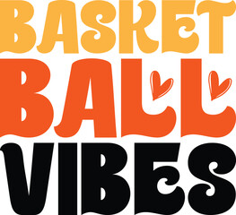 Basketball retro svg design