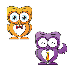 Cute Owls Character design