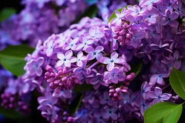 Fototapeta premium Close Up of Purple Flowers