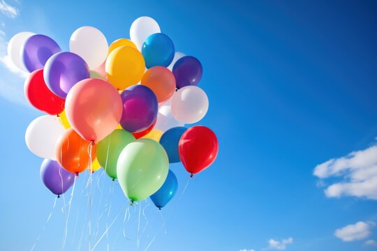 Floating Balloons in the Air