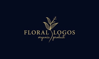 natural and organic logo modern design. Natural logo for branding, corporate identity and business card