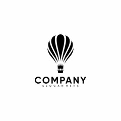 MODERN HOT AIR BALLOON VECTOR ILLUSTRATION