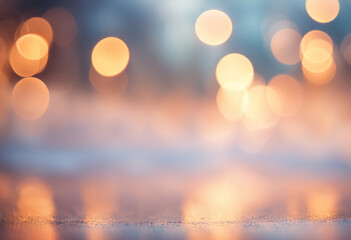 Abstract bokeh background. Xmas blurred backdrop, generated by AI