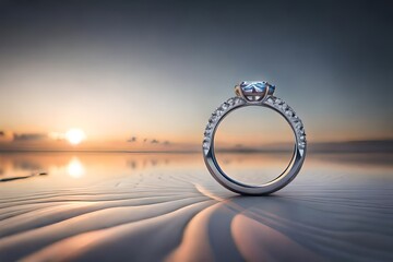 diamond engagement ring - obrazy, fototapety, plakaty