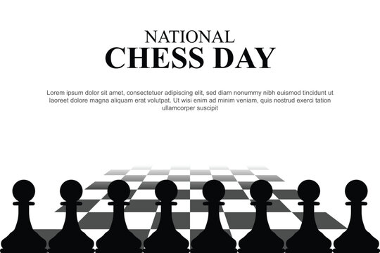 National Chess Day background.