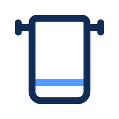 towel rack outline color icon