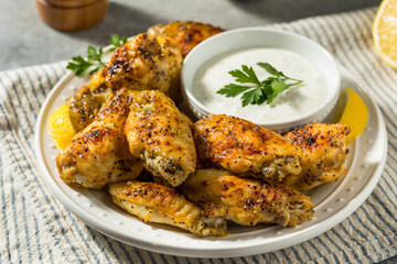 Homemade Spicy Lemon Pepper Chicken Wings