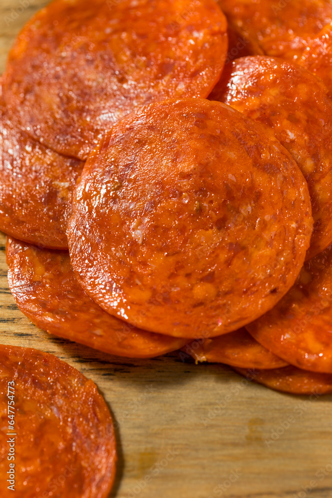 Poster Organic Uncured Pepperoni Slices