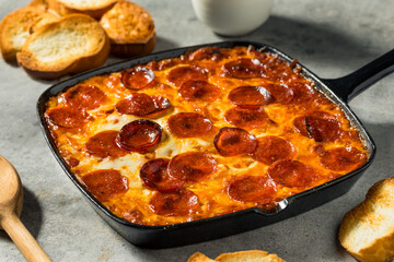 Homemade Pepperoni Pizza Appetizer Dip