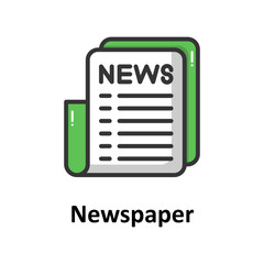 Newspaper Vector Icon

