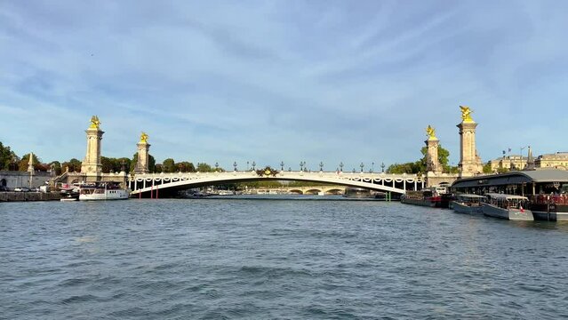 Famous Alexandre III Bridge in Paris - travel photography