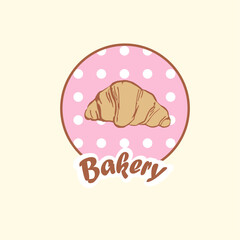 Bakery, logo, bakehouse, pastry, baked goods, package design elements , croissants, signboard	