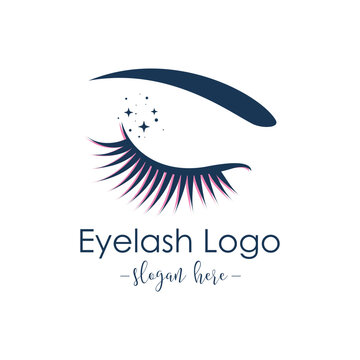 Eyelashes logo design vector idea with creative unique concept