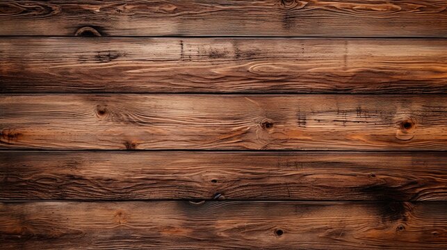 Wooden wall texture background. AI generated image
