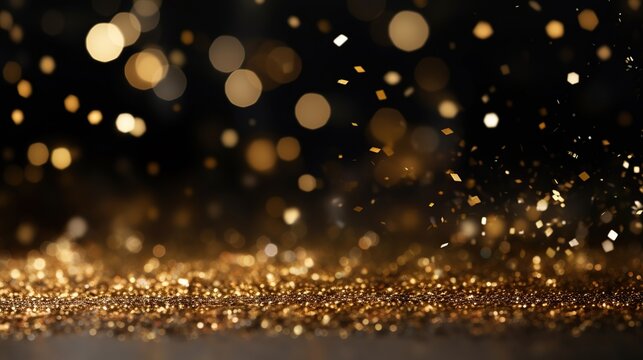 Abstract blur glitter light background. AI generated image