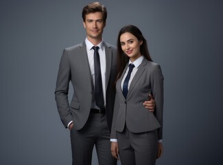 couple of business in  studio shoot 