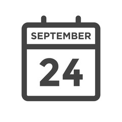 September 24 Calendar Day or Calender Date for Deadlines or Appointment