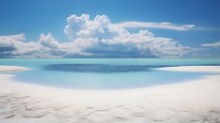 picture of gasparilla island with sand, blue water, 16:9, copy space, concept: travel, summer, sun, beach