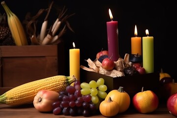 Happy Kwanzaa Concept. Kwanzaa Background. Kwanzaa Theme. Generative Ai