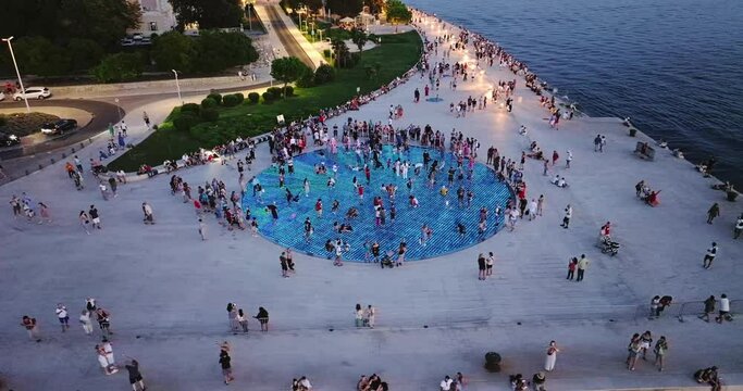 Aerial view of Zadar City, Croatia