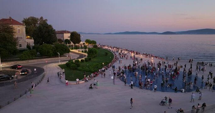 Aerial view of Zadar City, Croatia