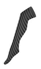 Striped long socks. vector illustration