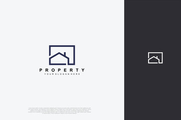 real estate icon, builder, construction, architecture and building logos. vector design template