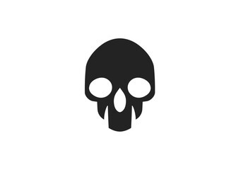 Skull Human Vector Deaths head. Mortality symbols. Hellspawn. Satanic imagery. Horror icon. Occult. Demon. Dia de los Muertos. Rock and roll. Logo. Icon. Pictogram. Sugar skull. Tattoo