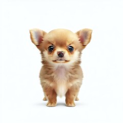 Fototapeta premium Chihuahua Pup's Endearing Look, Generative AI