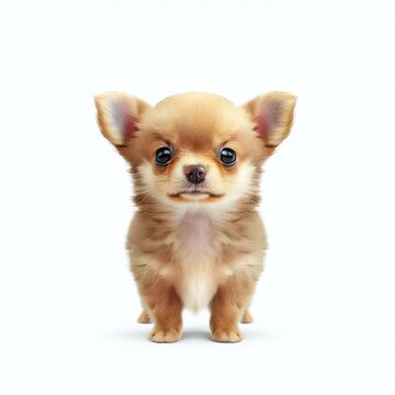 Chihuahua Pup's Endearing Look, Generative AI
