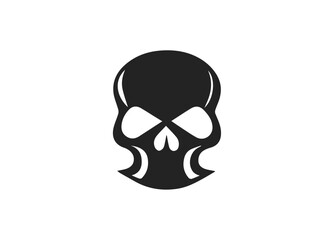 Skull Human Vector Deaths head. Mortality symbols. Hellspawn. Satanic imagery. Horror icon. Occult. Demon. Dia de los Muertos. Rock and roll. Logo. Icon. Pictogram. Sugar skull. Tattoo