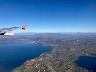 view from the plane