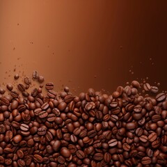 cup of coffee with beans, generative ai