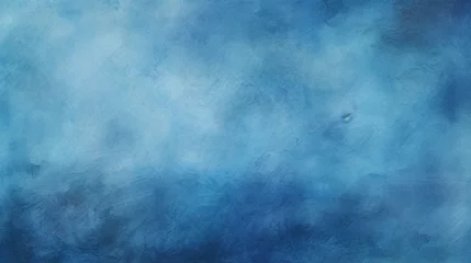 Muurstickers Textured blue painted background © Bea