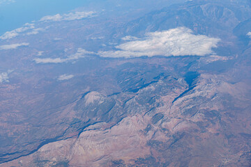 North Africa from the plane