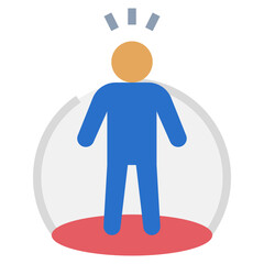 comfort zone flat style icon